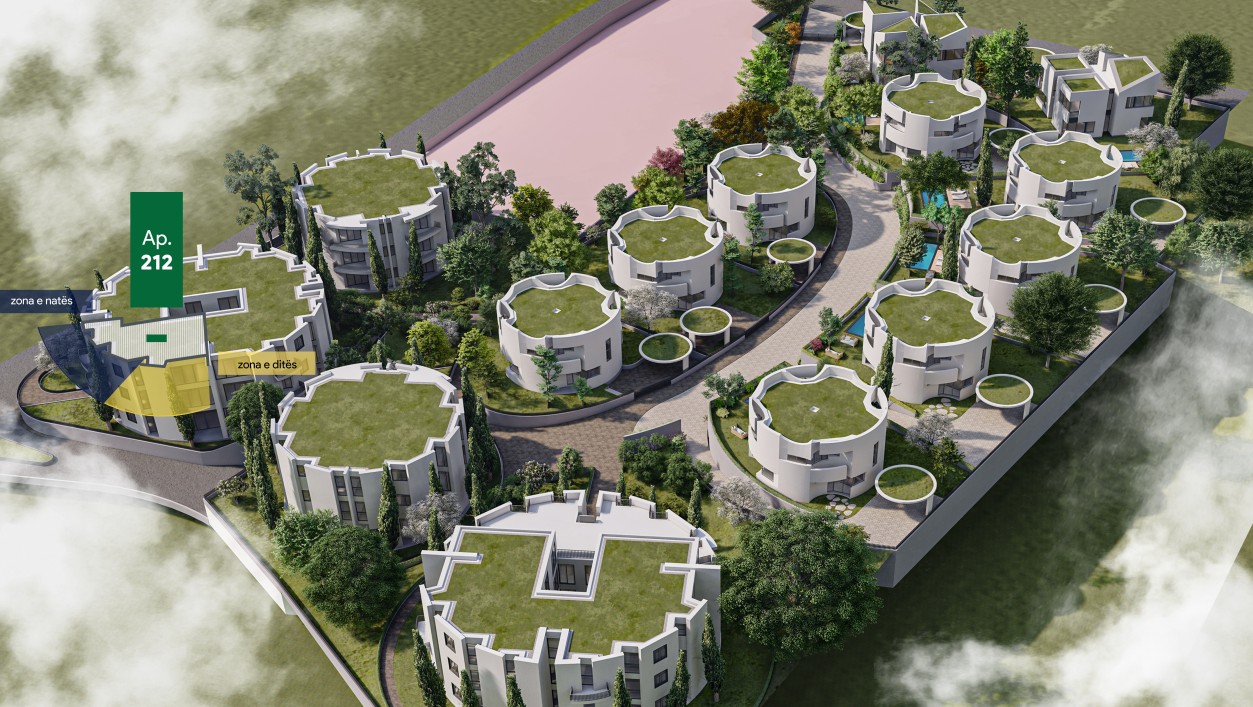 Apartment 2 Bedroom, Green Valley Residence Tirana